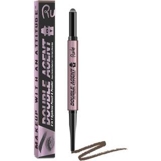 Rude Cosmetics Double Agent - 2 in 1 Eyebrow Pencil & Powder - Neutral Brown