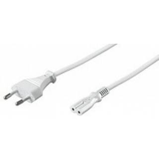 Netkabel med sekskantet Euro netstik (8-tals) - 2 m