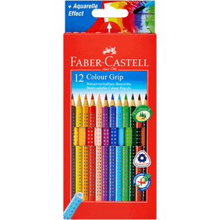 Faber-Castell Grip farveblyanter - 12 stk. (På lager i butik)