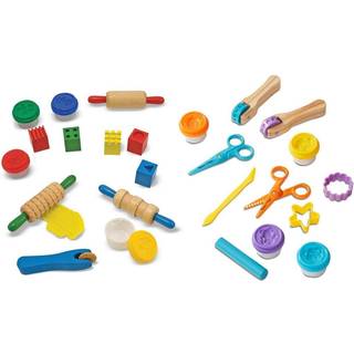 Melissa & Doug Clay Play Activity Set - Med skulpturv?rkt?jer og 8 badekar med modellering af dej