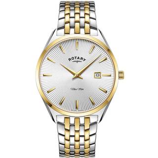 Rotary GB08011/02 Ultra Slim Two Tone Bracelet Watch - W13133