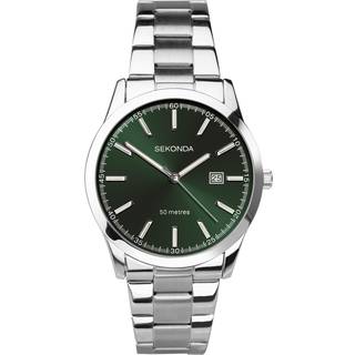 Sekonda Classic Quartz Green Dial Stainless Steel Bracelet Men's Watch 1946