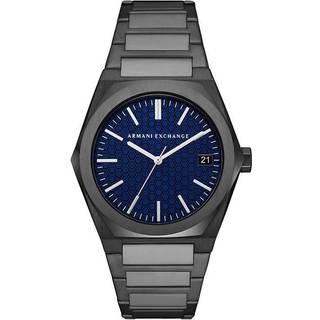 Armani Exchange AX2811 Blue Dial Grey IP Bracelet Watch - W65296