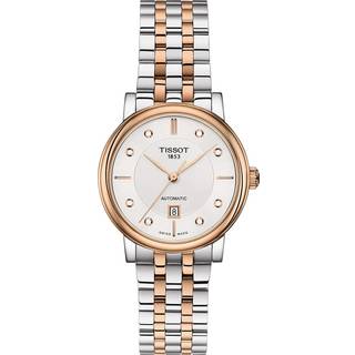 Tissot T122.207.22.036.00 Carson Sølvfarvet/Rosaguldtonet stål Ø30 mm