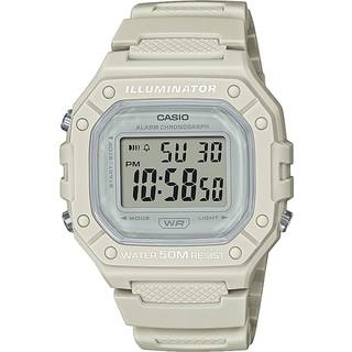 Casio Collection Digital Quartz Resin Bracelet Unisex Watch W-218HC-8AVEF