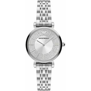 Emporio Armani AR11445 Gianni T-Bar Sølvfarvet/Stål Ø32 mm