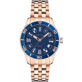 Nautica NAPPBS027 Blå/Rosaguldtonet stål Ø36 mm