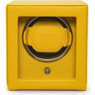 Wolf Cub Watch Winder 1 ur Gul Imiteret Læder 461192 - Unisex - Faux Leather