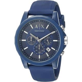 Ax Armani Exchange Analog-kvartsur med silikonestropbl? 22 (Model: AX1327)