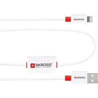 Skross Buzz Chargeân Sync Alarm USB-A 2.0 til Lightning - 1 m