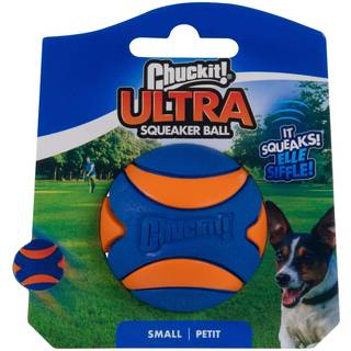 CHUCKIT Ultra Squeaker ball S