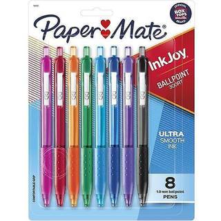 Paper Mate 1945921 Inkjoy 300 RT Udtr?kkelig kuglepen 1mm Assorteret 8/pakke