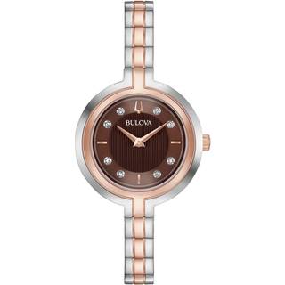 Bulova 98P194 Diamond Brun/Rosaguldtonet stål Ø30 mm