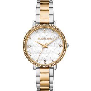 MK Pyper Pavé Two-Tone Logo Watch - Silver - Michael Kors - ONE SIZE