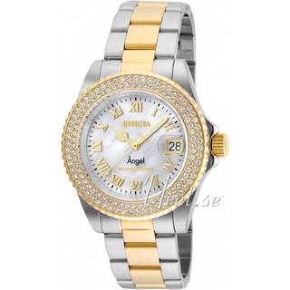Invicta 24616 Angel Sølvfarvet/Gul guldtonet stål Ø40 mm