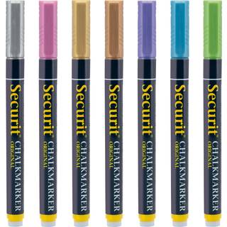 Securit SMA100 Kridtmarker | Metal | 7 farver