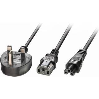 LINDY 2.5M Uk 3 Pin Plug To 1X C13