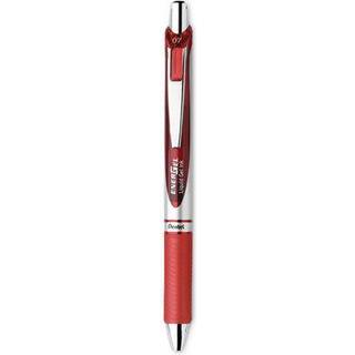 Pentel Energel RTX (0,7 mm) Med Line Metal Tip Red Ink 3 Pk (BL77BP3B)