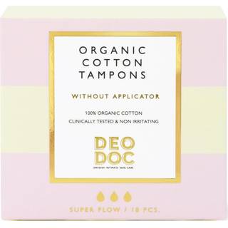 DeoDoc Cotton Tampons Without Applicator Super