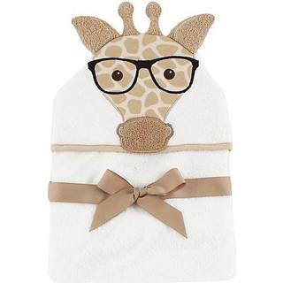 Hudson baby unisex baby bomuld dyr ansigt hætte håndklæde nerdy giraff en størrelse