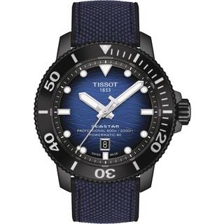 Tissot Seastar 2000 Professional Powermatic 80 herreur i stål, gummi og blå skive Ø46