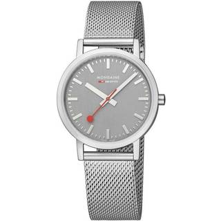 Mondaine Classic Good Gray Dial Steel Mesh Bracelet Unisex Watch A660.30314.80SBJ
