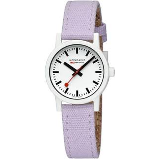 Mondaine Essence Quartz White Dial Textile Strap Women's Watch MS1.32110.LQ1