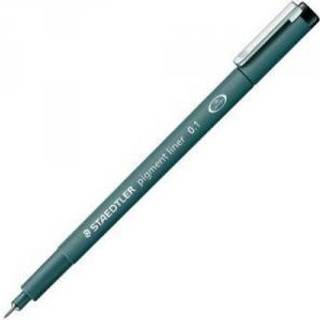 10 x Staedtler Pigment Line fineliner 0,1mm sort