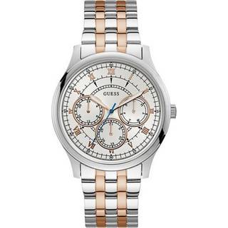 Guess W1180G1 Analog Hvid/Rosaguldtonet stål Ø43 mm