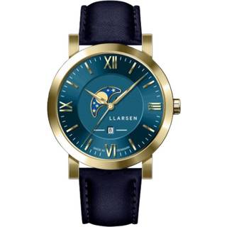 LLARSEN Hugo Gold Blue Leather Herreur