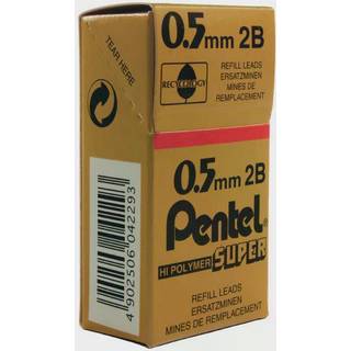 Pentel miner 0,5mm 2B, etui a 12 stk
