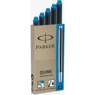 Ink Cartridge Quink Royal Blue Washable(10) 2-pak, Parker, 12stk