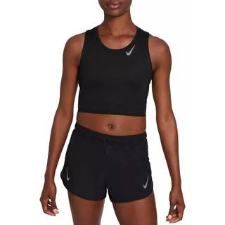 Nike Dri-Fit Fast Crop Tank Top Women - Black, Size XL - black