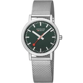 Mondaine Classic Forest Green Dial Mesh Bracelet Unisex Watch A660.30314.60SBJA660.30314.60SBJ