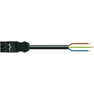 Tilslutningskabel 3G1,5 Han Pvc Sort 1M Wago