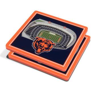 Youthefan NFL Chicago Bears 3D Stadiumview Coasters - Soldier Field
