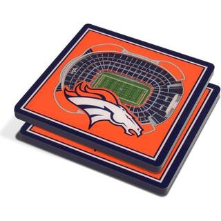 Youthefan NFL Denver Broncos 3d Stadiumview Coasters - Mile High Stadium