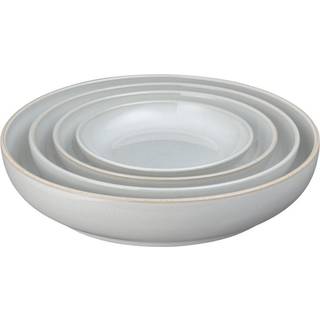 Skålesæt i naturligt lærred, 4-pak - Denby