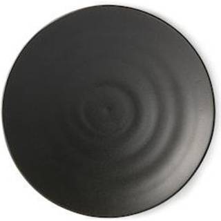 HKliving Kyoto tallerken Ø16,1 cm Mat sort