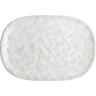 Denby Modus Marble tallerken 17,5x26 cm Hvid
