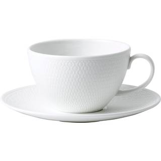 Wedgwood Gio tekop med underkop hvid