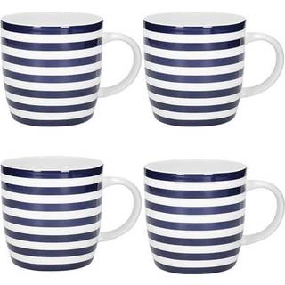 Kitchencraft Kitchencraft'sæt med 4 stribede keramikkrus