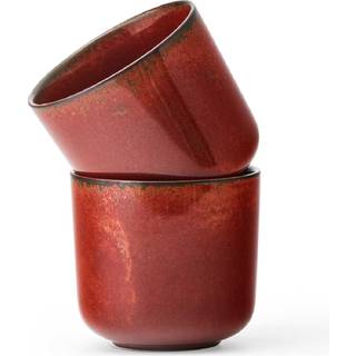 Audo Copenhagen NNDW Espresso Kop Red Glazed 2-Pack
