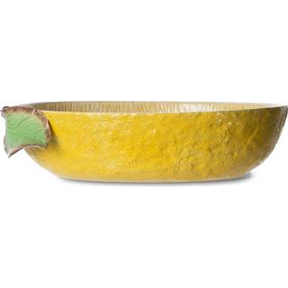 Byon Lemon Skål 32 Cm - Serveringsskåle Dolomit Keramik Gul - 5228624510