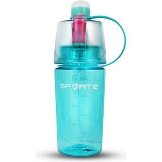 Aquarius lækagesikker sportsflaske med sprayfunktion, 400 ml - blå