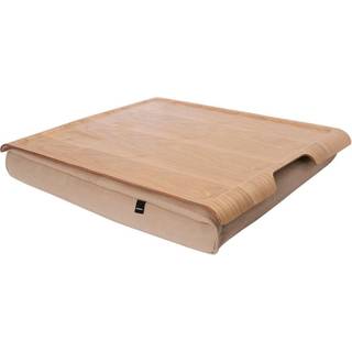 Lap Tray - natur træ/sand pude