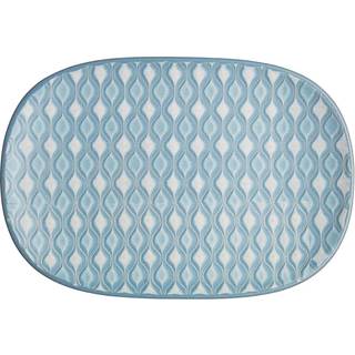 Impression Blue Hourglass Medium Oblong Platter -