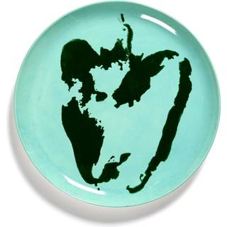 Serax - Plate Feast L L26,5 X W26,5 X H2 cm - Azure Pepper Green - Spisetallerkner - Yotam Ottolenghi - Grøn