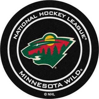 Fanmats - 10269 NHL Minnesota Wild Nylon Face Hockey Puck Rug 27 """" Diameter