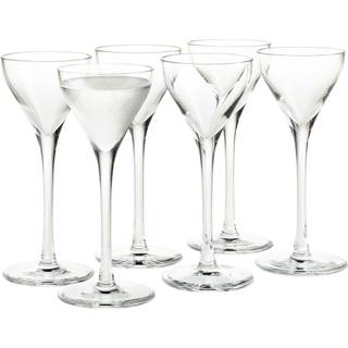 Holmegaard Cabernet snapseglas 4,5 cl 6-pak Klar